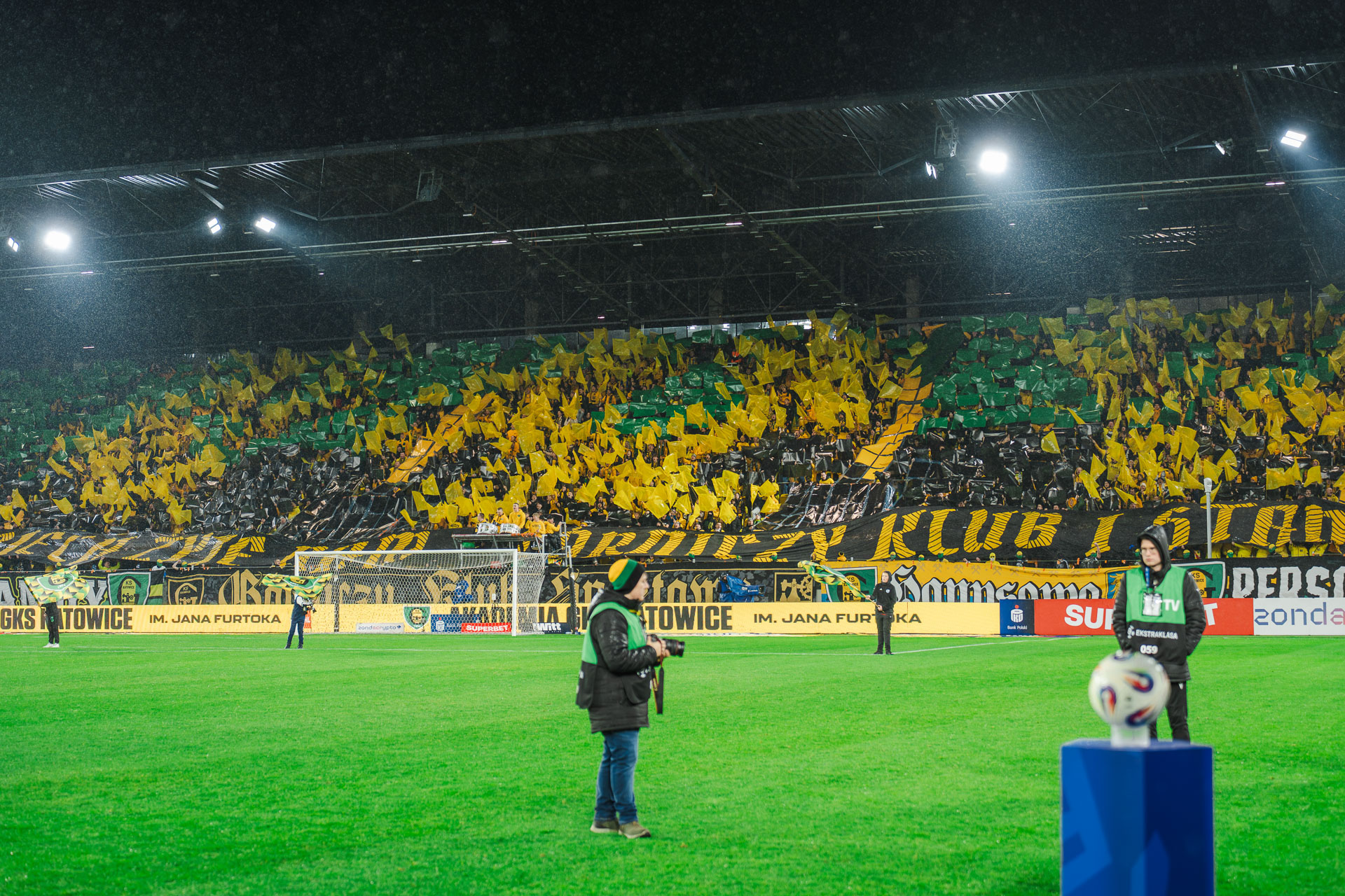 GKS Katowice na meczu z Legią