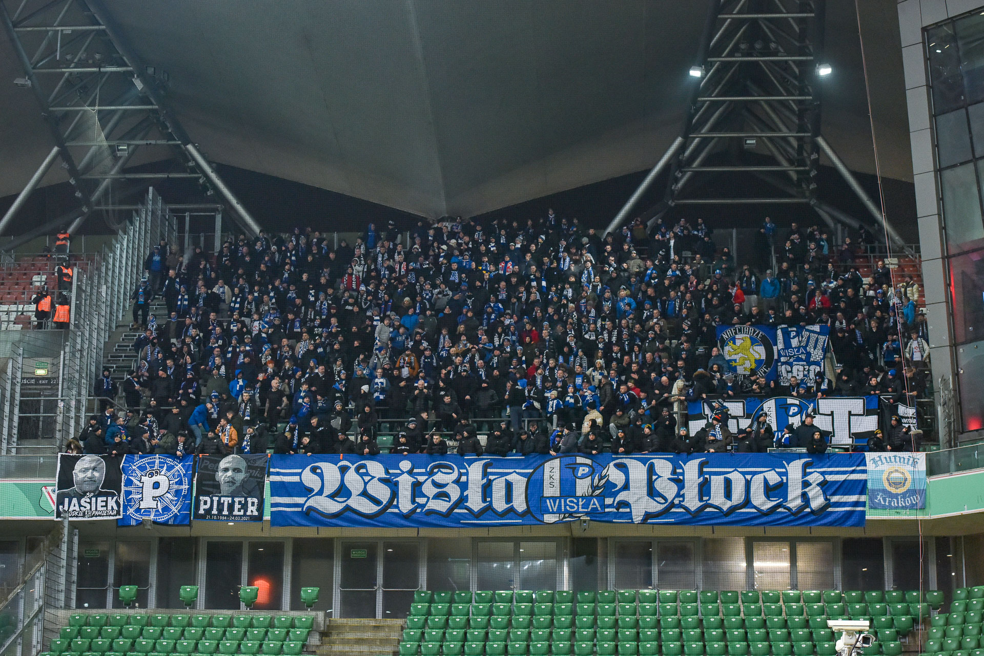 Legia Warszawa - Wisła Płock kibice sektor gości,mecz-1601