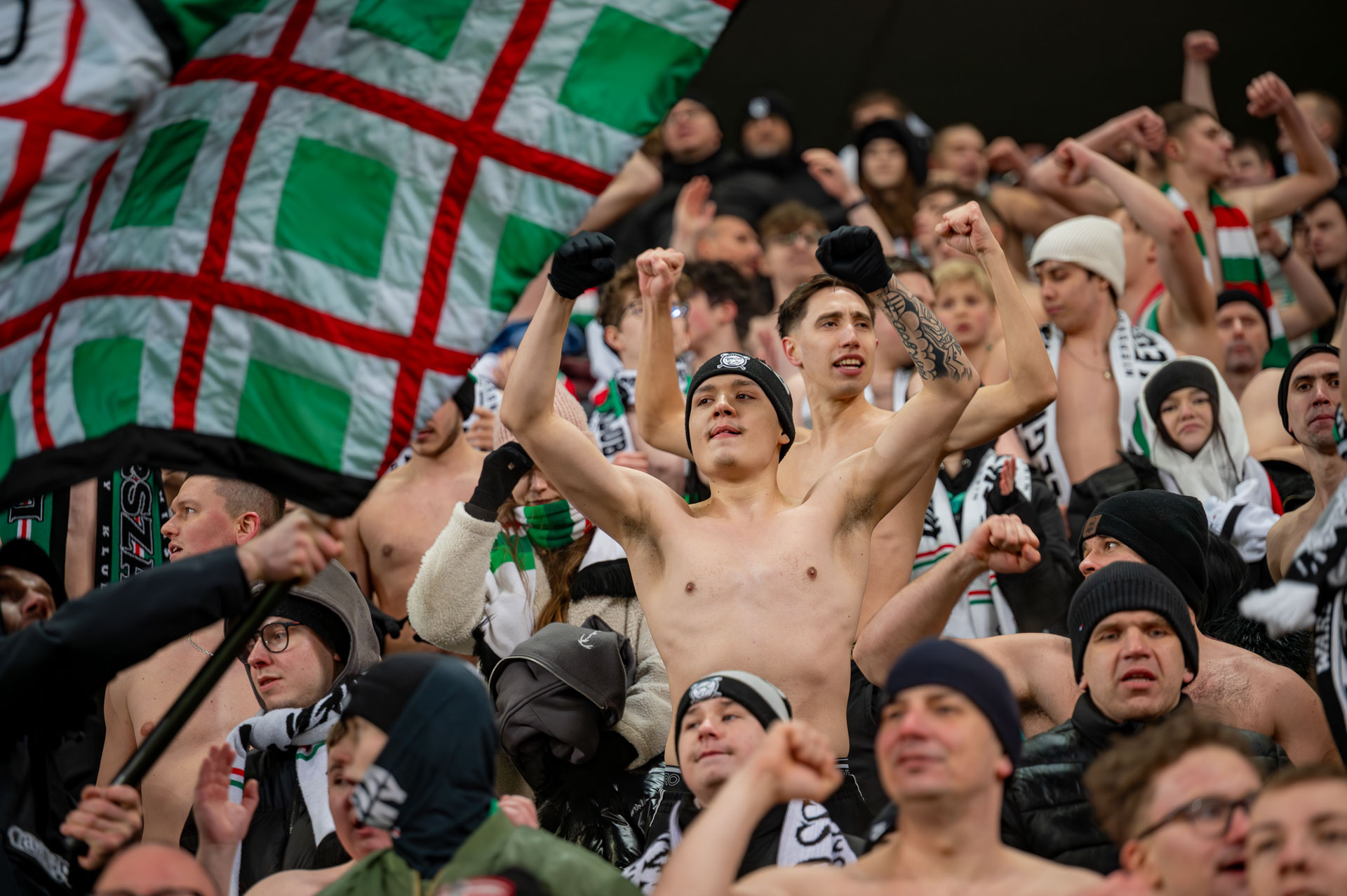 Legia Warszawa - Wisła Płock kibice doping żyleta